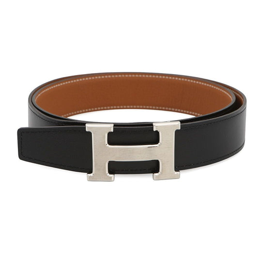Hermes Belt Constance Reversible 90 Black Gold Box Calf Togo