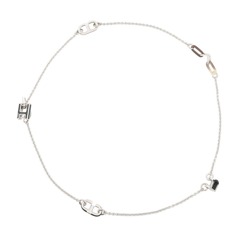 Hermes Necklace Alphabet Swift Buffalo Horn — view 3