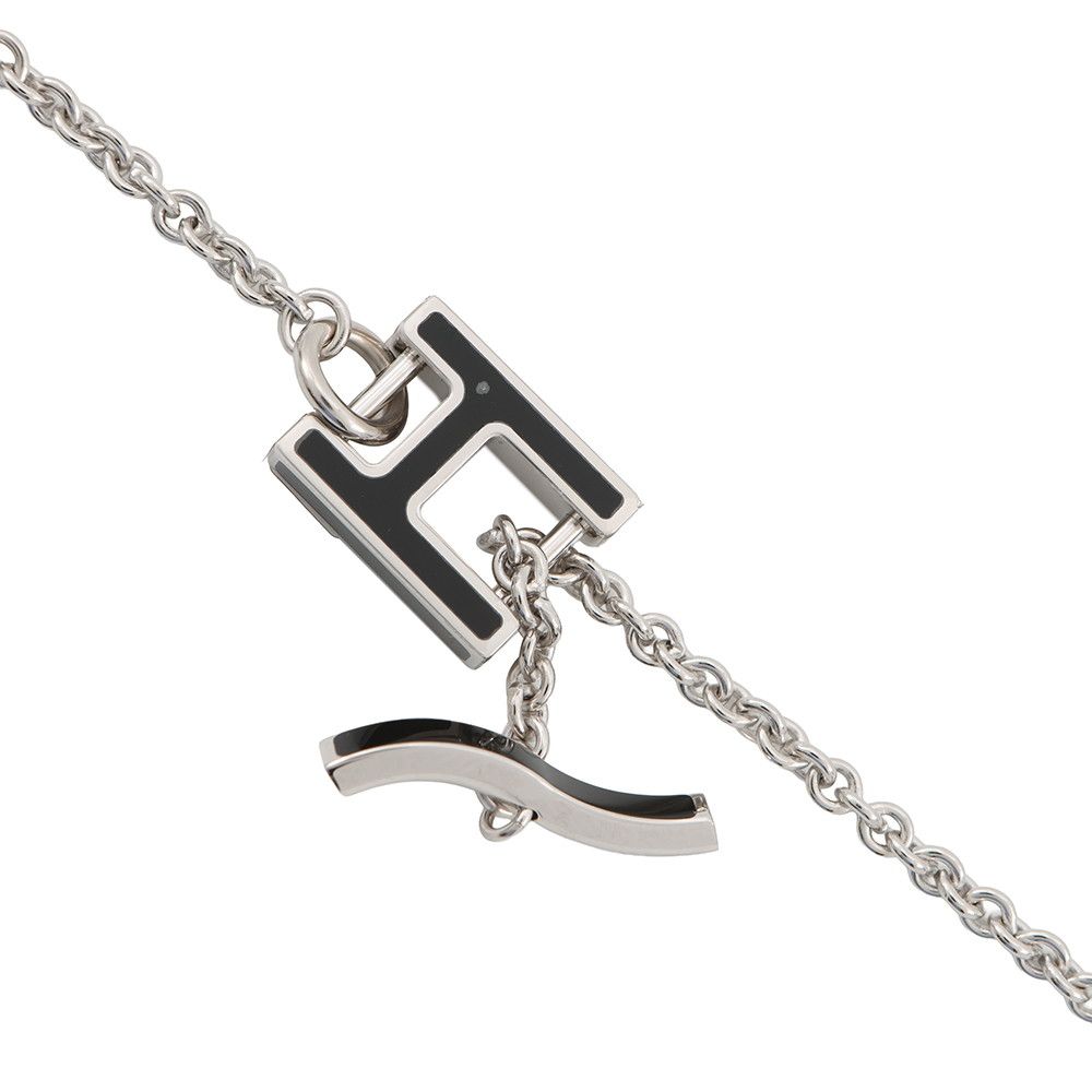 Hermes Necklace Alphabet Swift Buffalo Horn — view 5