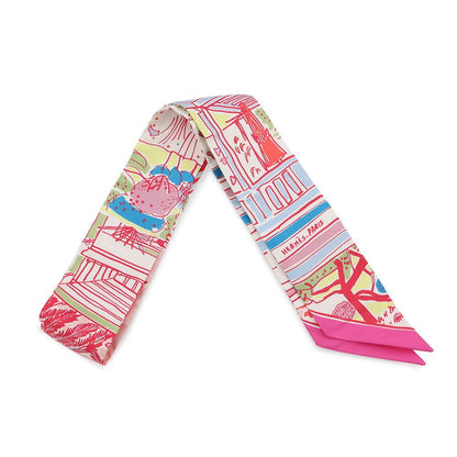 Hermes Scarf Twill Rayures D'ete Silk