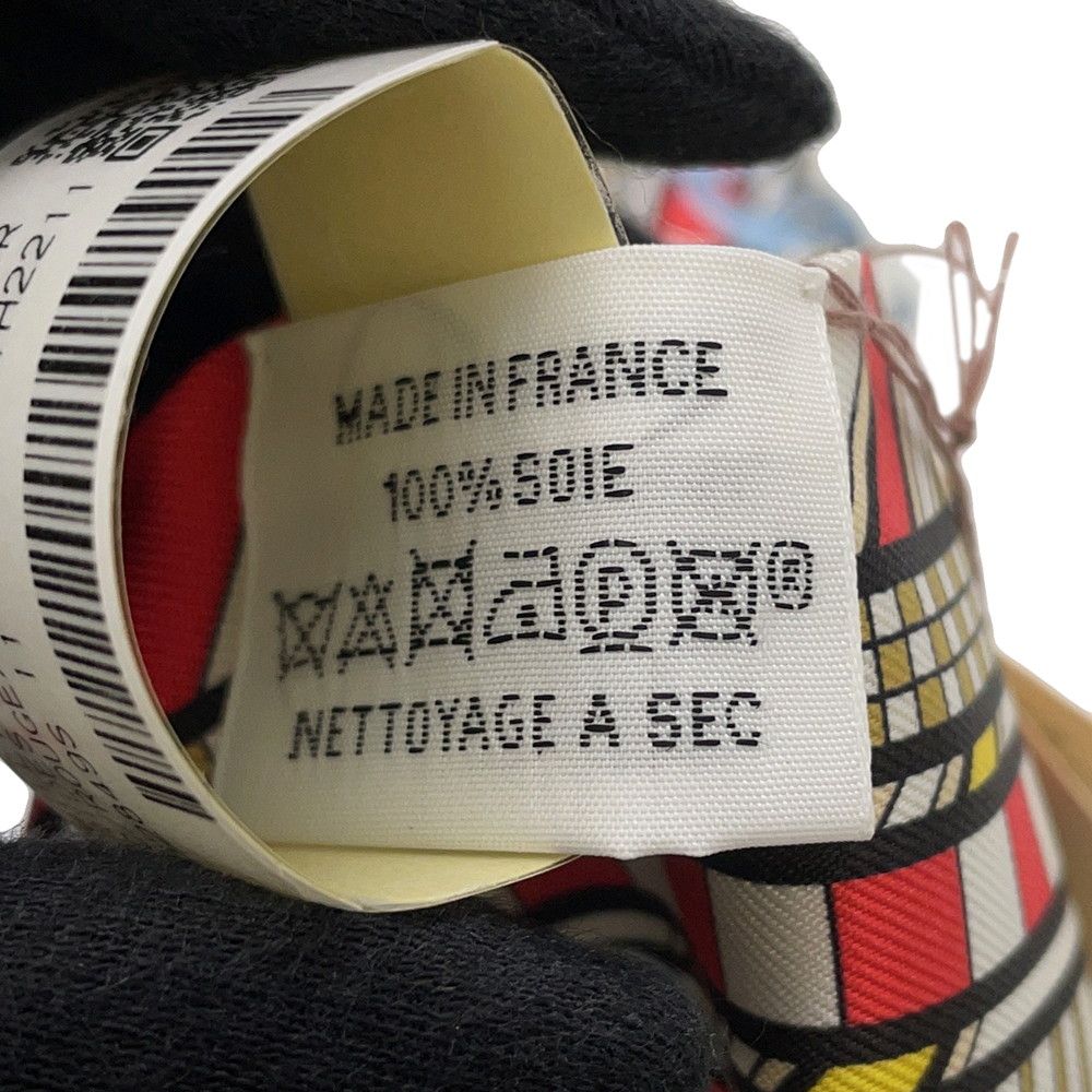 Hermes Scarf Twill Brides and Charm Et Gray Silk — view 6