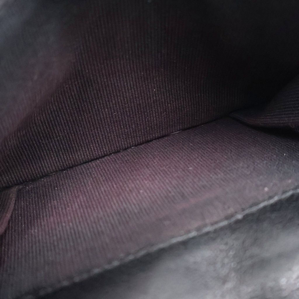 Chanel 19 Trifold Wallet Compact Coin Case Black Red Lambskin Gold — view 5