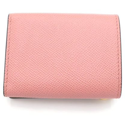 Dior Saddle Leather Lotus Wallet Trifold Compact Coin Case Pink Gold — view 2