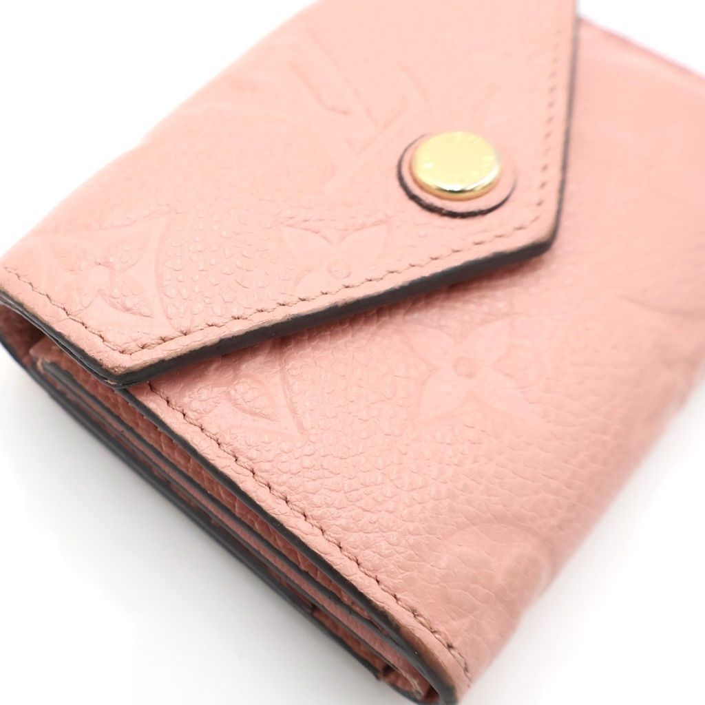 Louis Vuitton Empreinte Portefeuille Zoe Trifold Wallet Compact Coin Case Pink — view 4