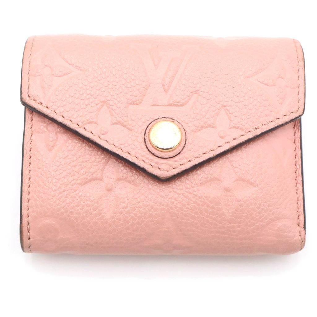 Louis Vuitton Empreinte Portefeuille Zoe Trifold Wallet Compact Coin Case Pink