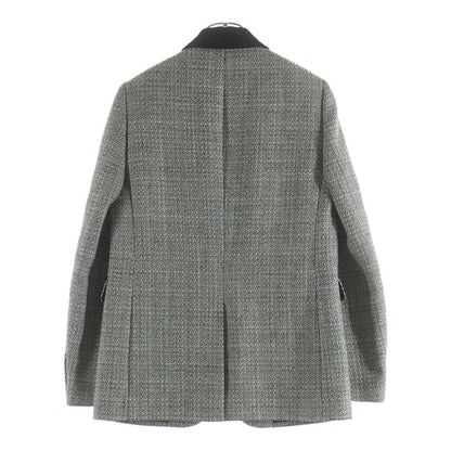 Saint Laurent Tweed T-Shirt Jacket Black Ivory 44 — view 2