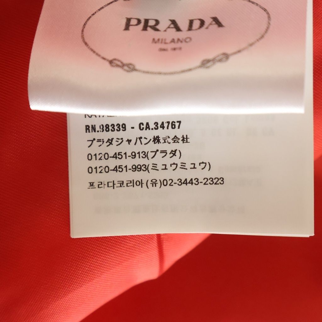 Prada Gold Button Jacket Red 38 — view 8