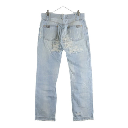 Dolce & Gabbana Italy Limited Distressed Button Fly Straight Denim Pants Blue — view 2