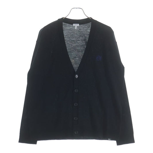 Loewe Anagram Embroidery Cardigan Black