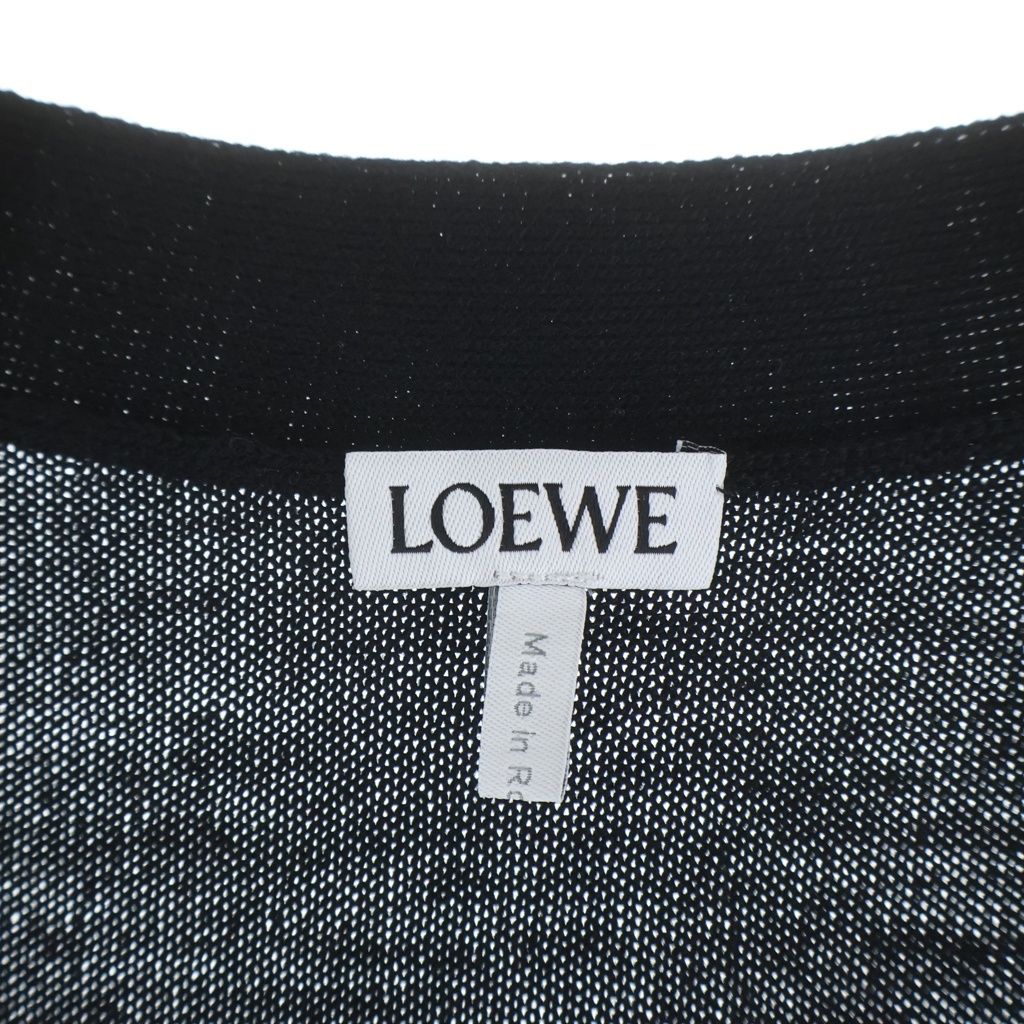 Loewe Anagram Embroidery Cardigan Black — view 7