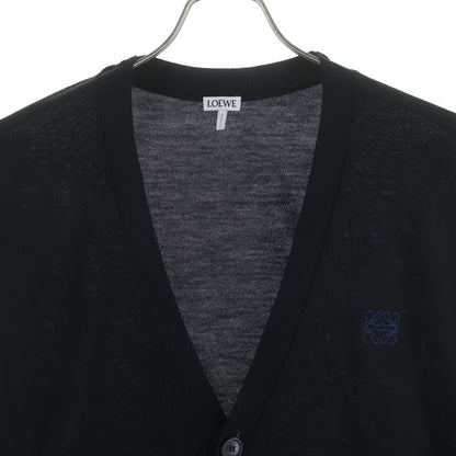 Loewe Anagram Embroidery Cardigan Black — view 3