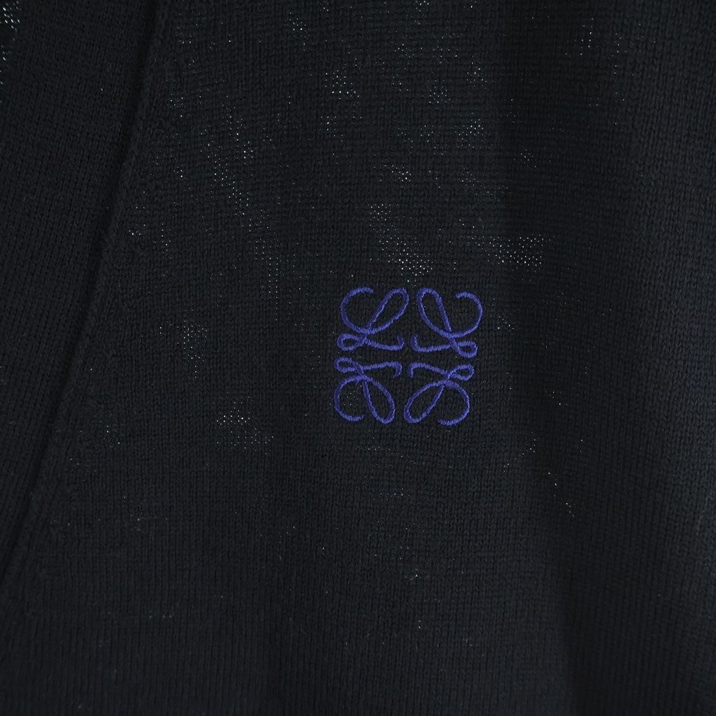 Loewe Anagram Embroidery Cardigan Black — view 5