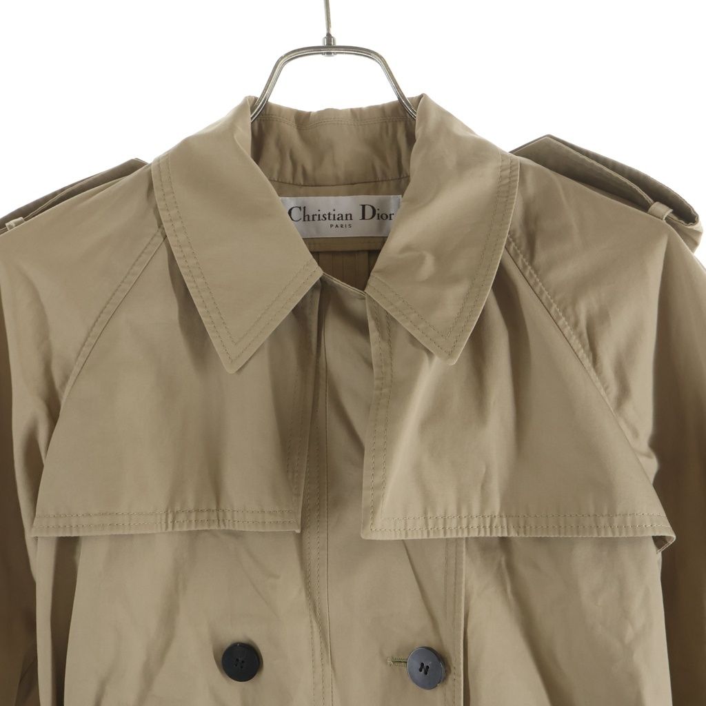 Dior Bee Embroidery Trench Coat Brown — view 3