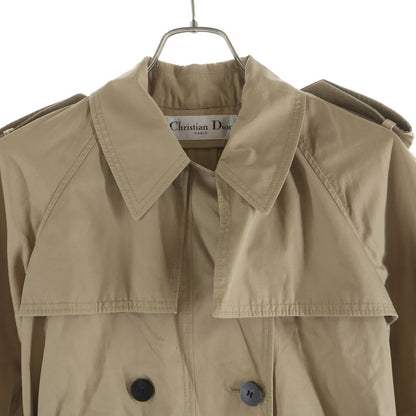 Dior Bee Embroidery Trench Coat Brown — view 3
