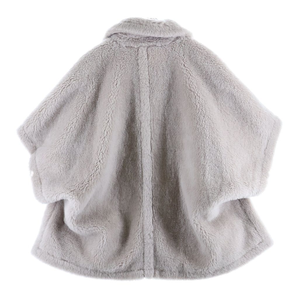 Max Mara Teddy Bear Cape Coat Sand Beige Alpaca Wool — view 2