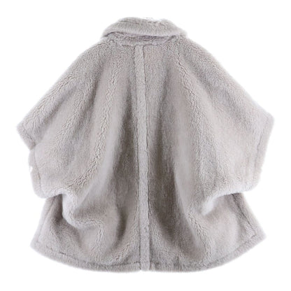 Max Mara Teddy Bear Cape Coat Sand Beige Alpaca Wool — view 2