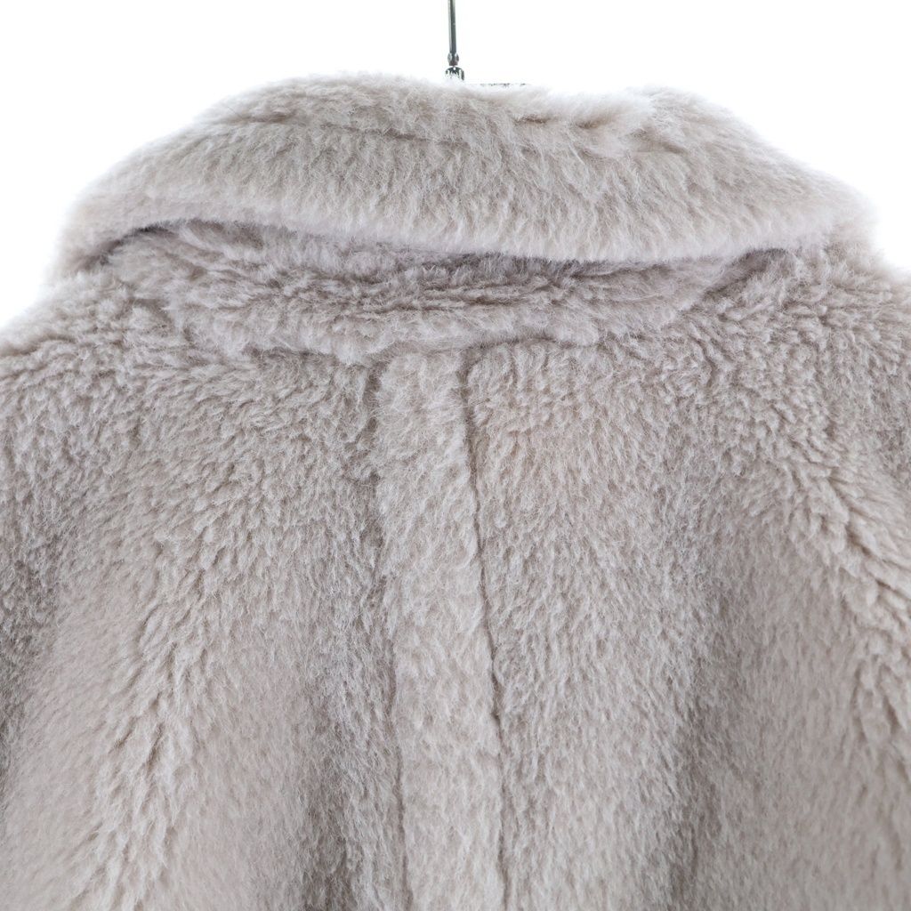Max Mara Teddy Bear Cape Coat Sand Beige Alpaca Wool — view 4