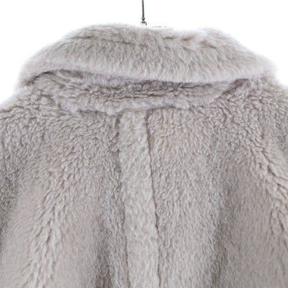 Max Mara Teddy Bear Cape Coat Sand Beige Alpaca Wool — view 4