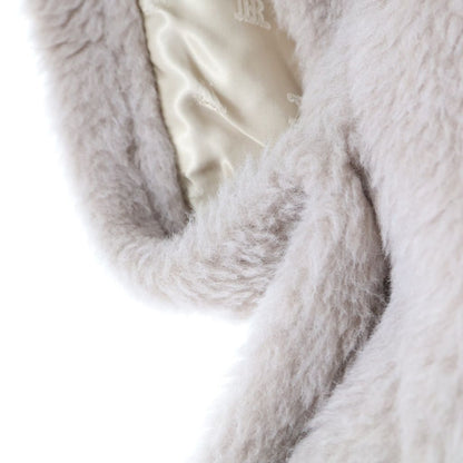 Max Mara Teddy Bear Cape Coat Sand Beige Alpaca Wool — view 5