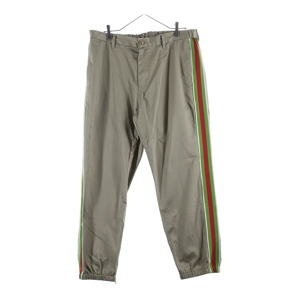 Gucci Side Line Pants Beige Cotton