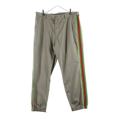 Gucci Side Line Pants Beige Cotton