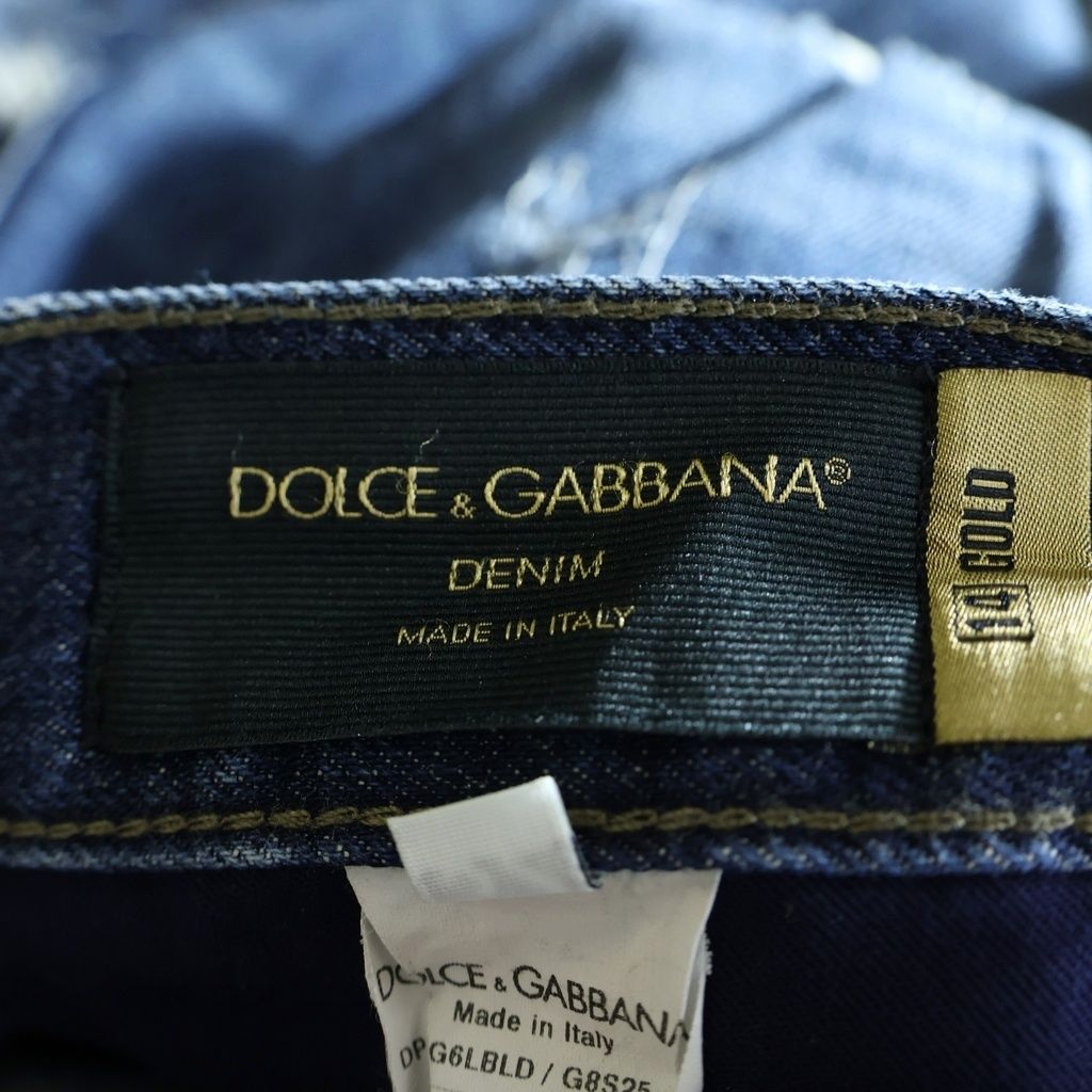 Dolce & Gabbana Dame Denim Pants Straight Indigo — view 6