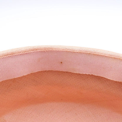 Chanel Bicolor Straw Hat Pink Beige Black — view 7