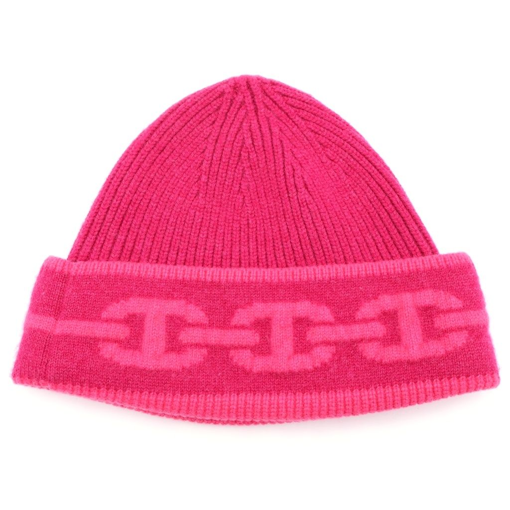 Hermes Knit Hat Heaven Chaine D'ancre Rose Pink Cashmere — view 2