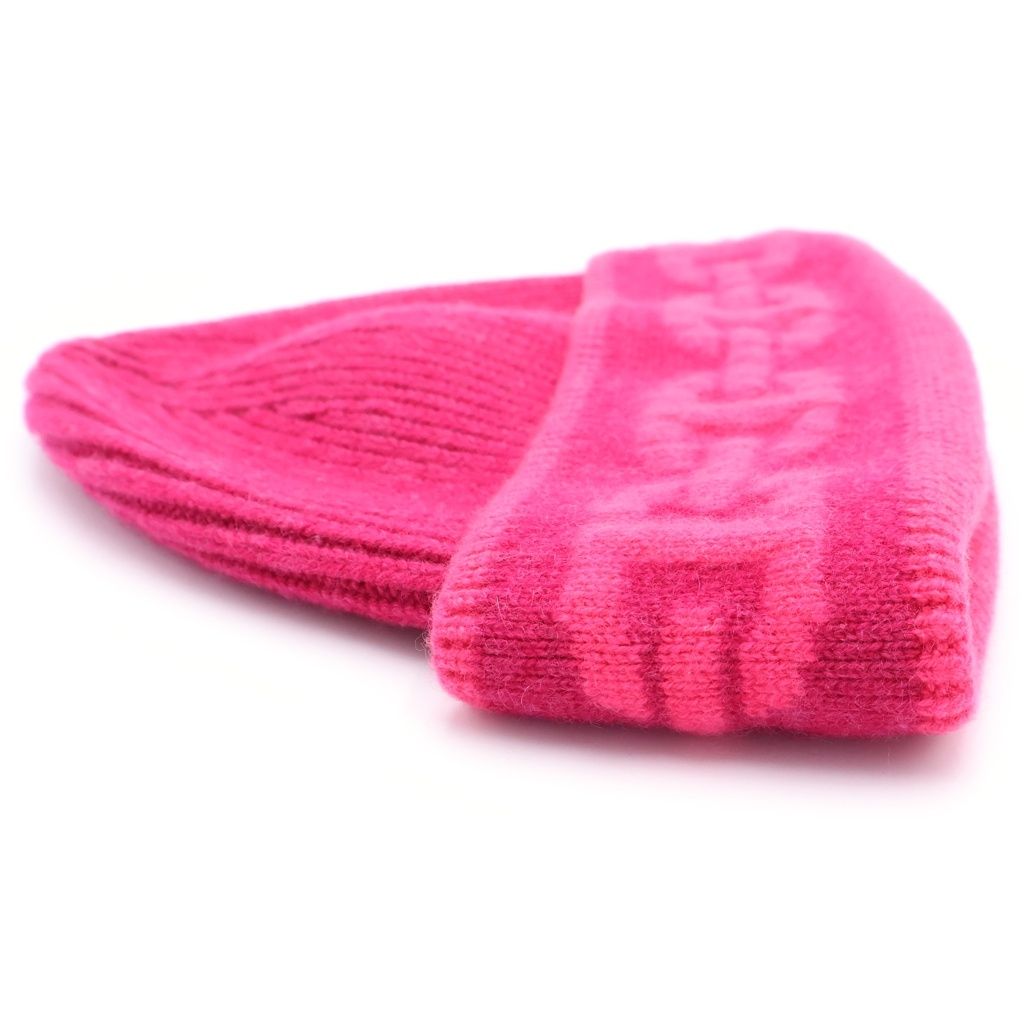 Hermes Knit Hat Heaven Chaine D'ancre Rose Pink Cashmere — view 3