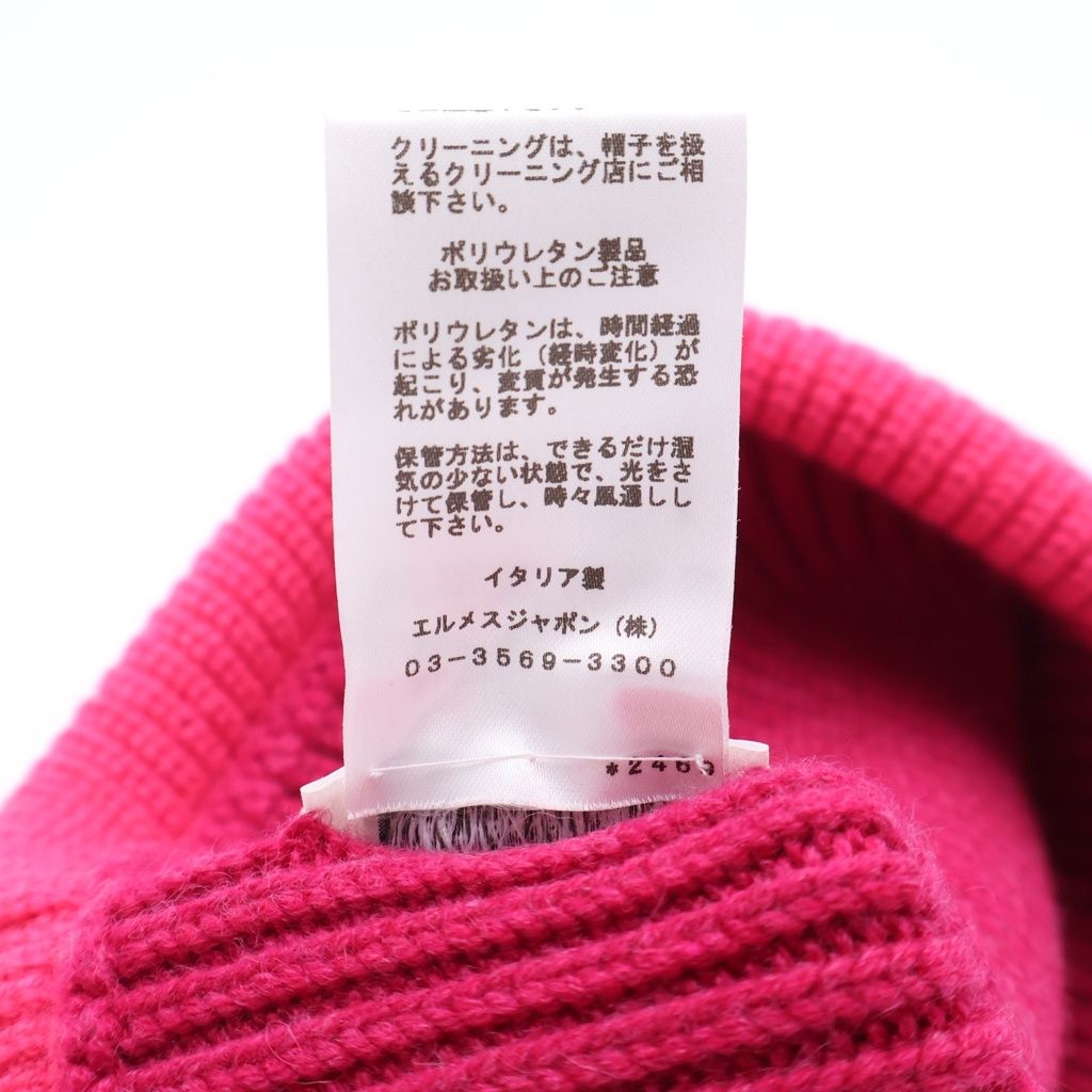 Hermes Knit Hat Heaven Chaine D'ancre Rose Pink Cashmere — view 8