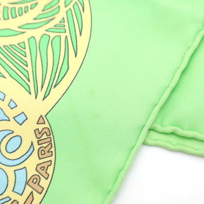 Hermes Carre 90 L Atlantide Atlantis Green Silk Scarf — view 6