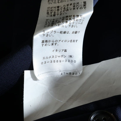 Hermes Suit Set Peak and Lapel Jacket Pants Navy 48 — view 8