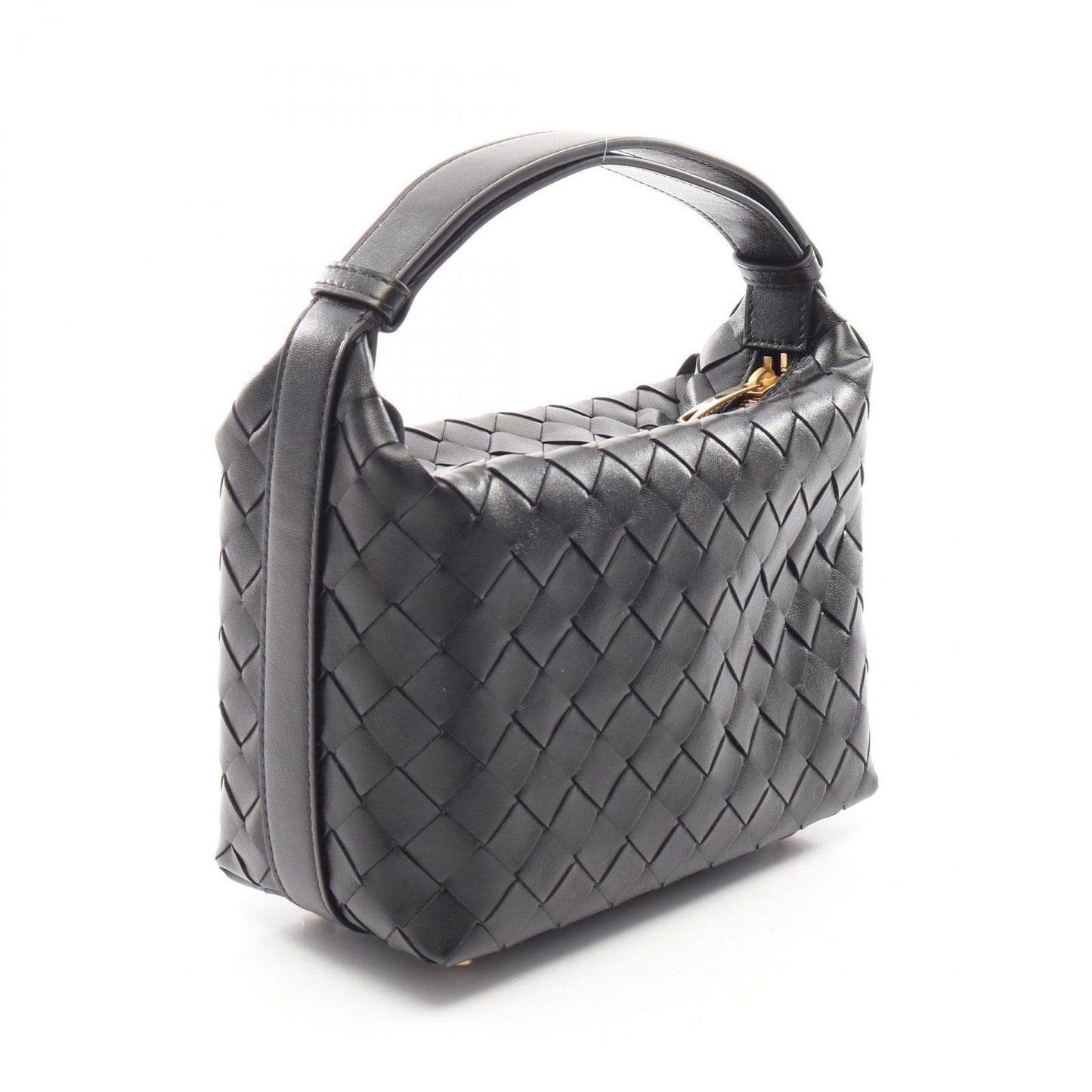 Bottega Veneta Handbag Mini Wallace Black Leather — view 2
