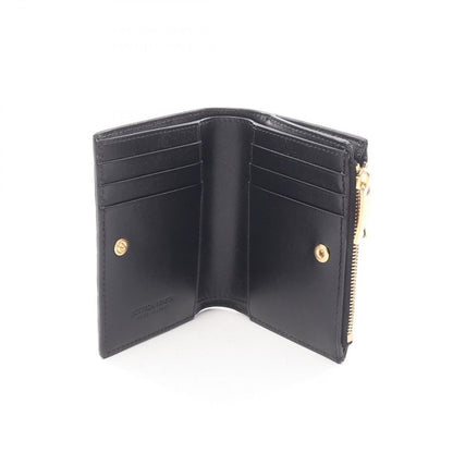 Bottega Veneta Bifold Wallet Intrecciato Small Black Leather — view 3