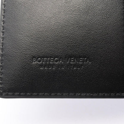 Bottega Veneta Bifold Wallet Intrecciato Small Black Leather — view 5