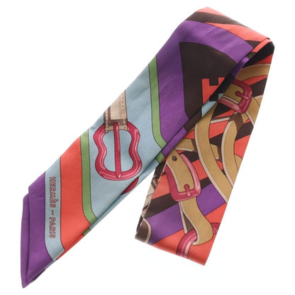 Hermes Coaching Silk Scarf Multicolor