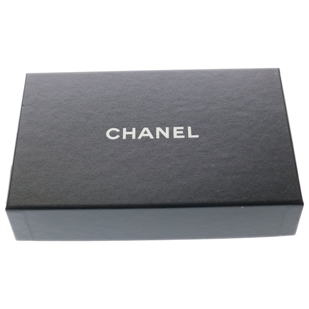 Chanel CC Logo Kiss Lock Wallet Card Case Black Caviar Leather — view 6
