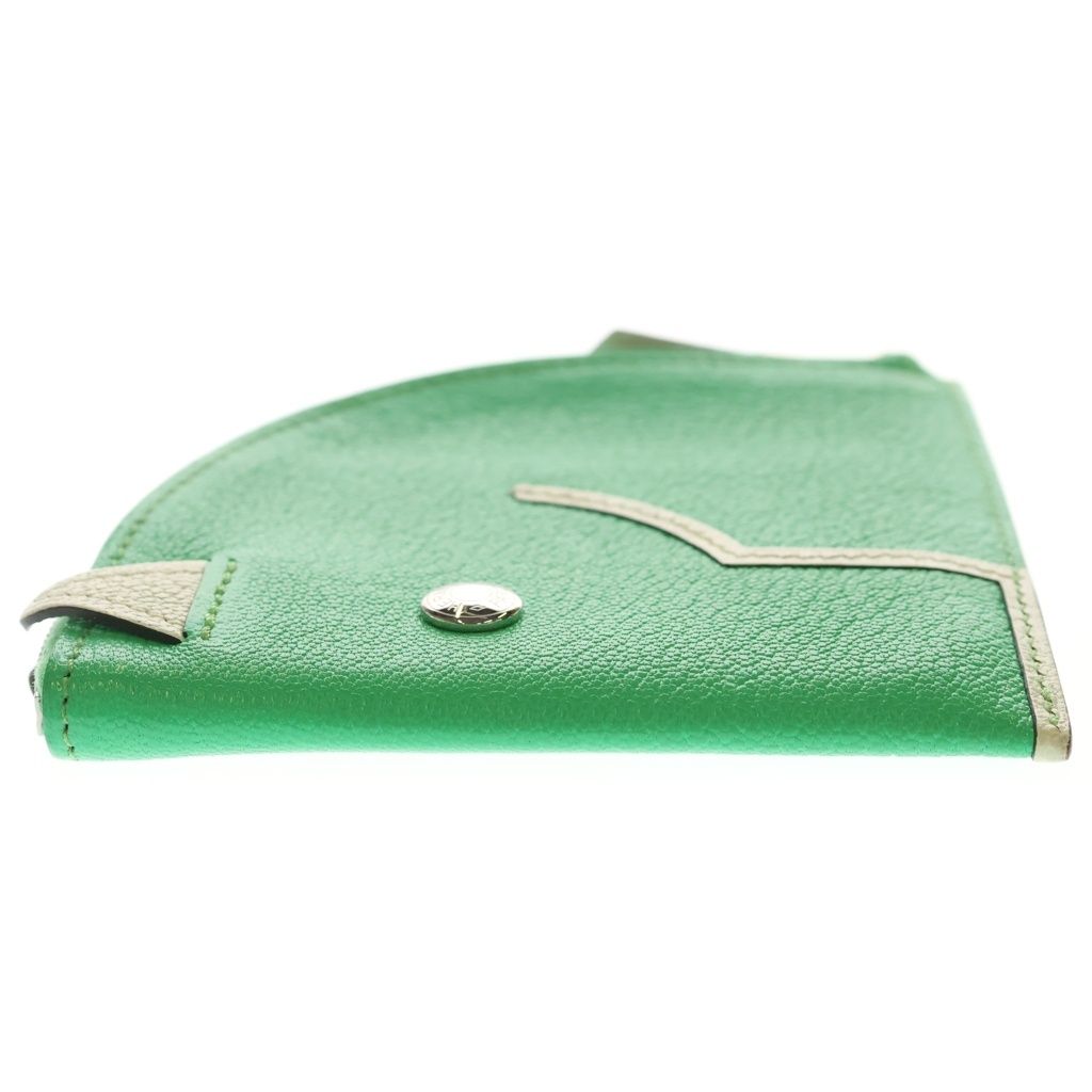Hermes Coin Case Paddock Mint Green Blue Brum Pale Chevre — view 3