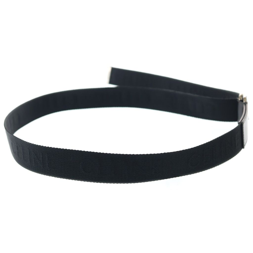 Celine Logo Double Ring Buckle Belt Black — view 3