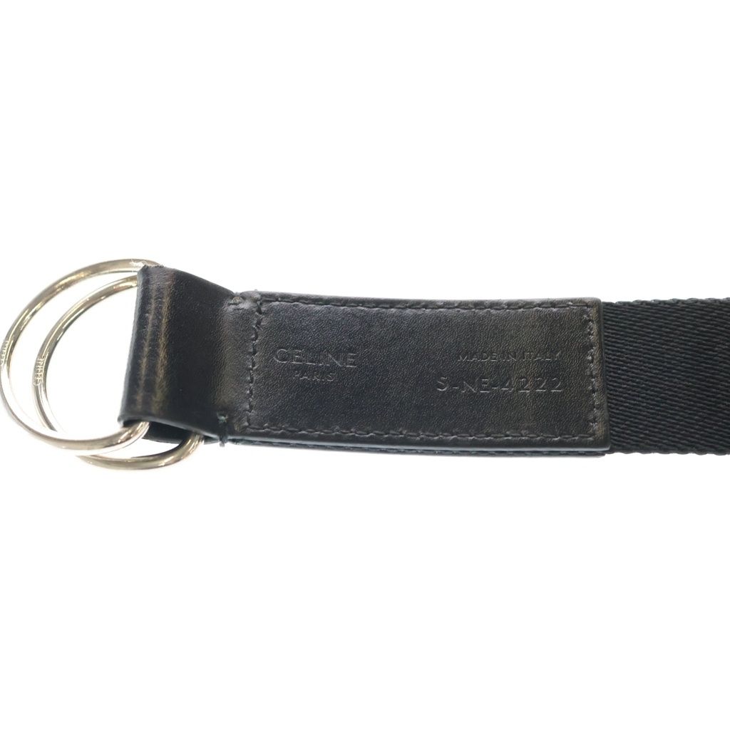Celine Logo Double Ring Buckle Belt Black — view 6