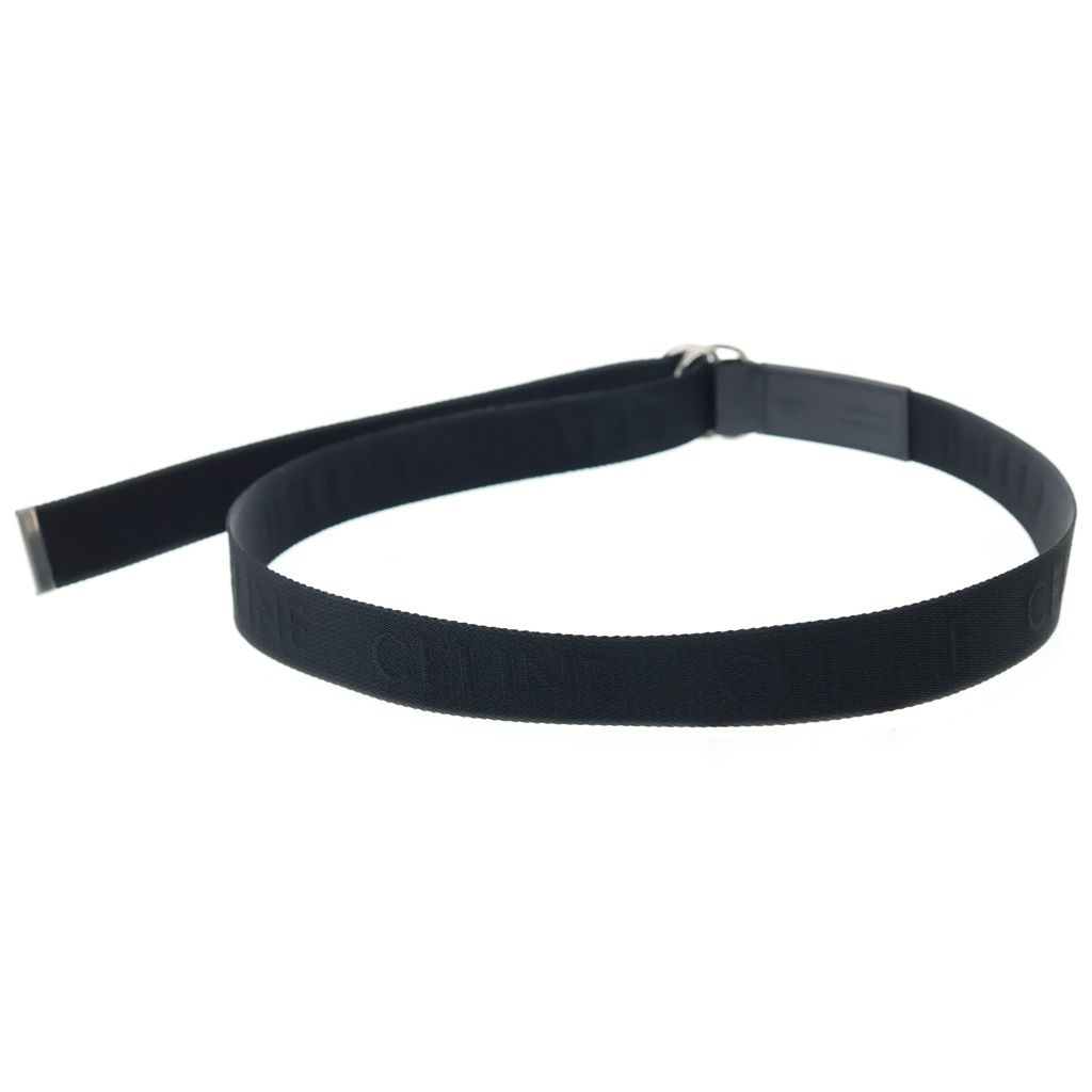 Celine Logo Double Ring Buckle Belt Black — view 2