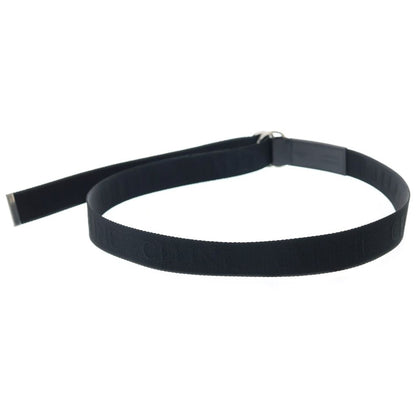 Celine Logo Double Ring Buckle Belt Black — view 2