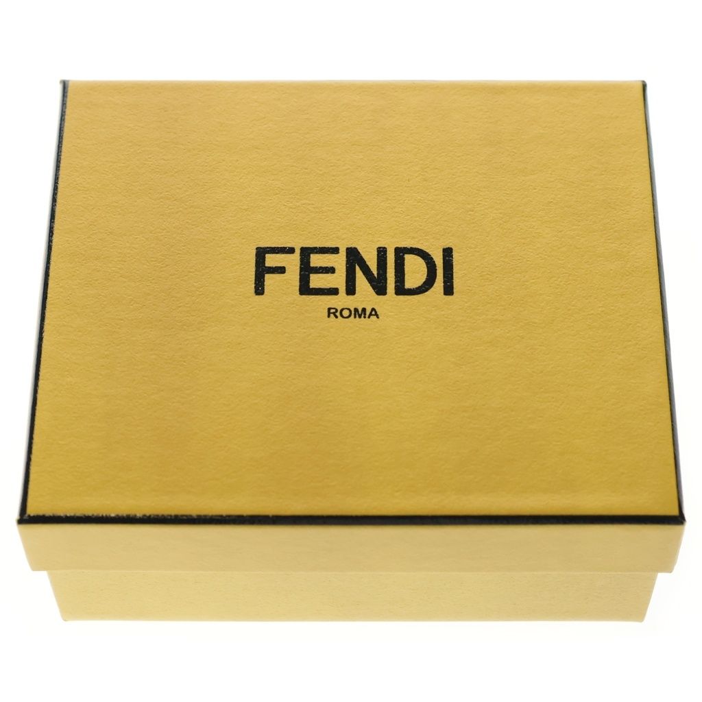 Fendi FF Diamonds Mini Trifold FF Diamond Mini Compact Wallet Black — view 6