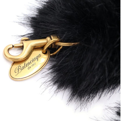 Balenciaga Faux Fur Strap Animal Black — view 5