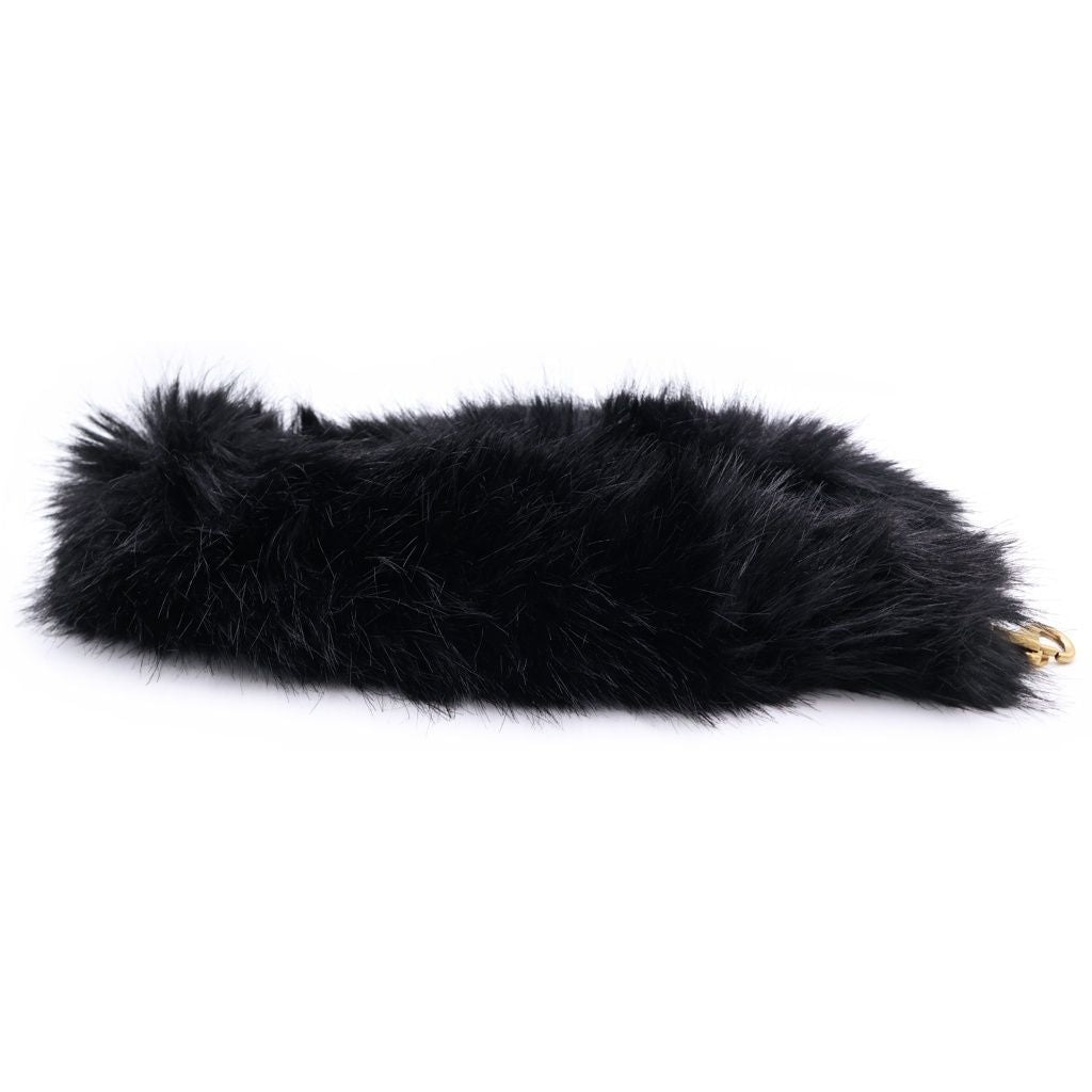 Balenciaga Faux Fur Strap Animal Black — view 3