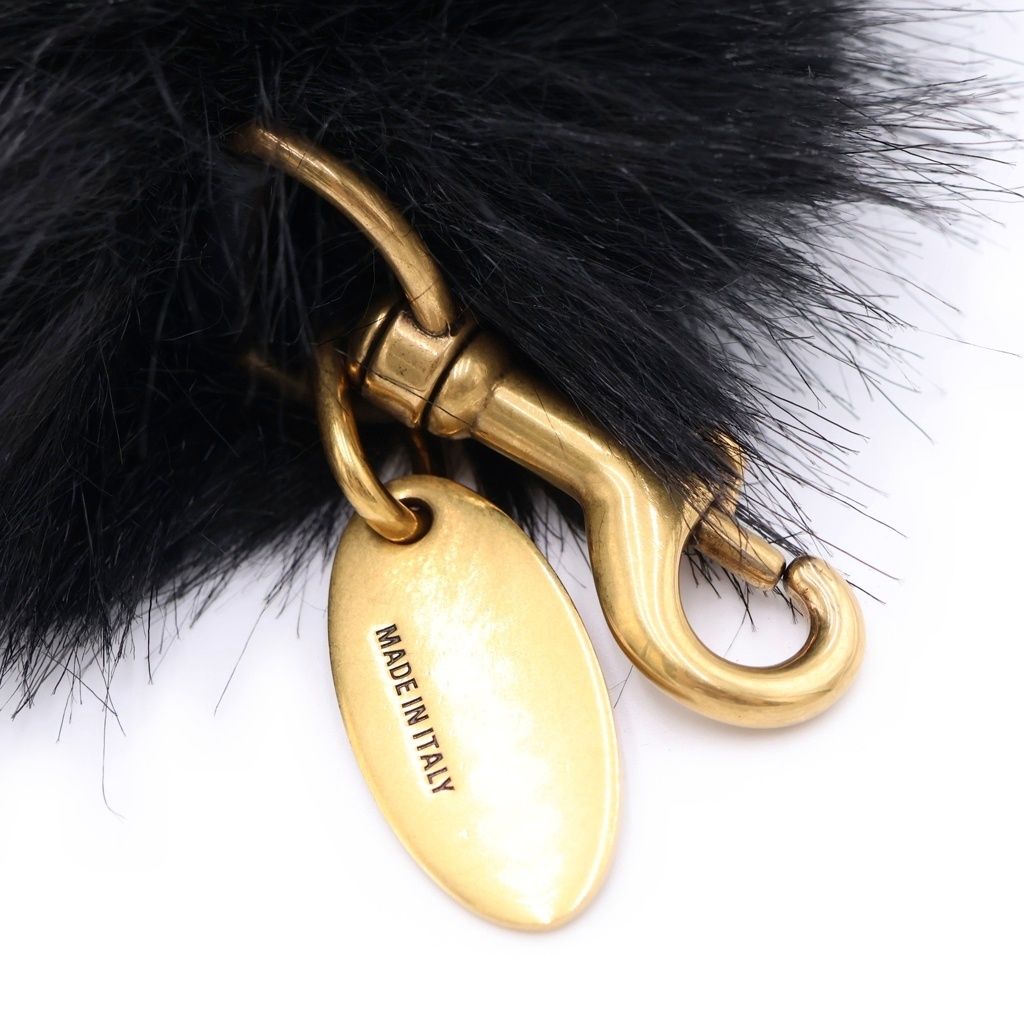 Balenciaga Faux Fur Strap Animal Black — view 6