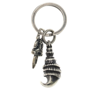 Chrome Hearts Dggr Crow Dagger Key Ring Silver — view 2