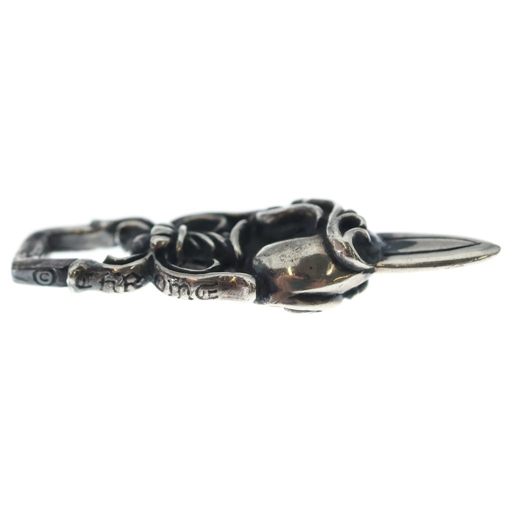 Chrome Hearts Dagger Heart Daga Pendant Silver — view 4