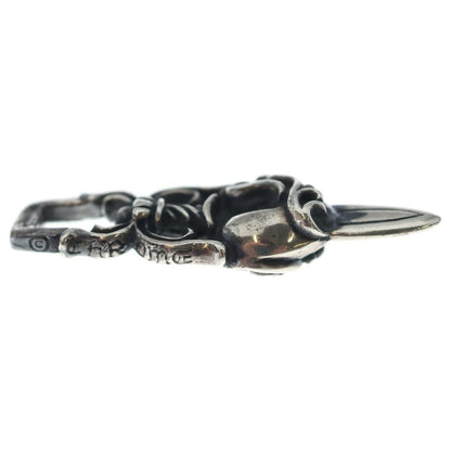 Chrome Hearts Dagger Heart Daga Pendant Silver — view 4
