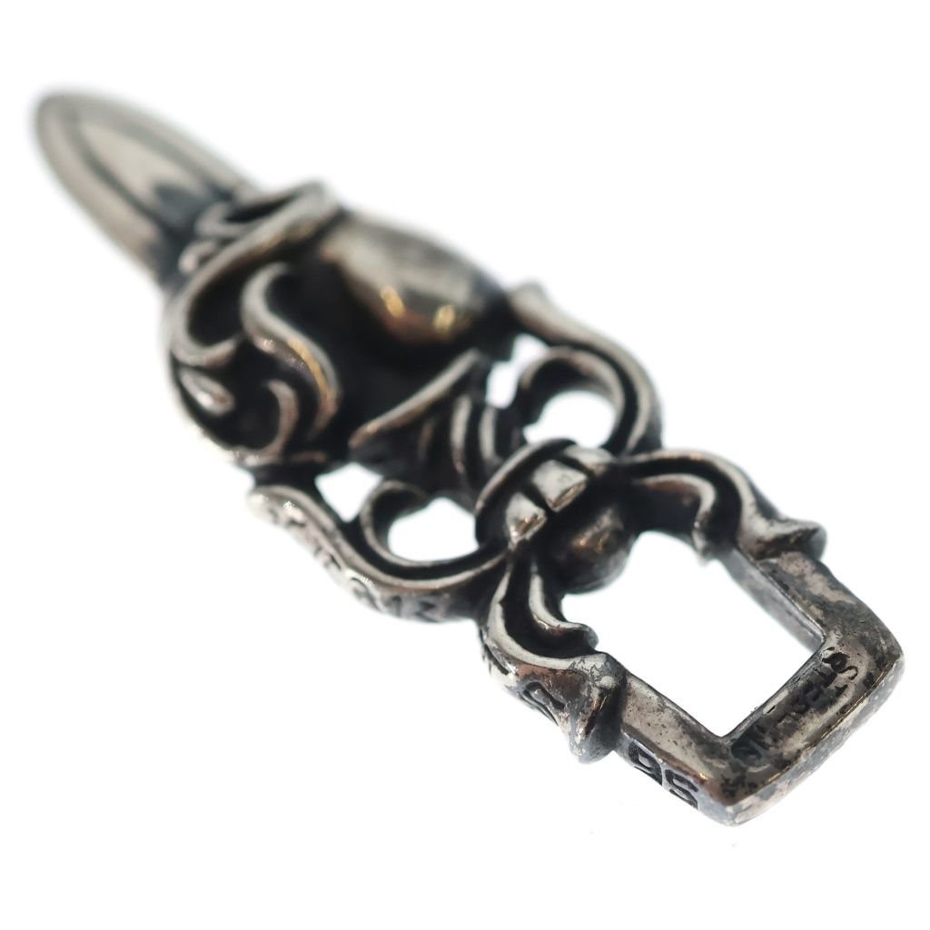Chrome Hearts Dagger Heart Daga Pendant Silver — view 6